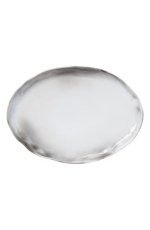 Large Aurora Stoneware Platter