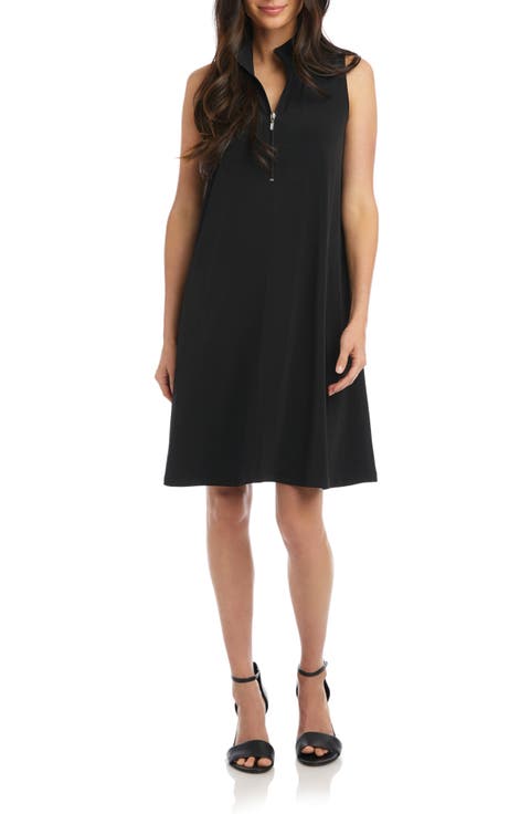 Travel Half Zip Shift Dress