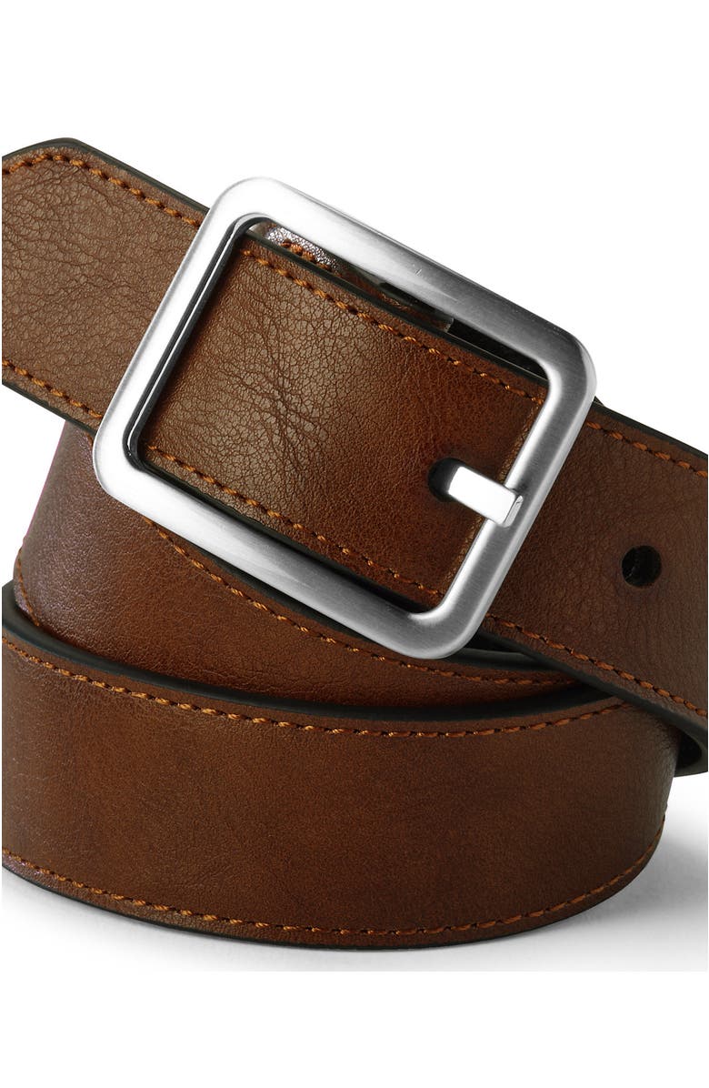 Lands' End School Uniform Kids Reversible Belt, Main, color, Brown/Black