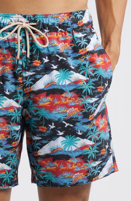 Fair Harbor The Bayberry Swim Trunks In Tropical Peaks