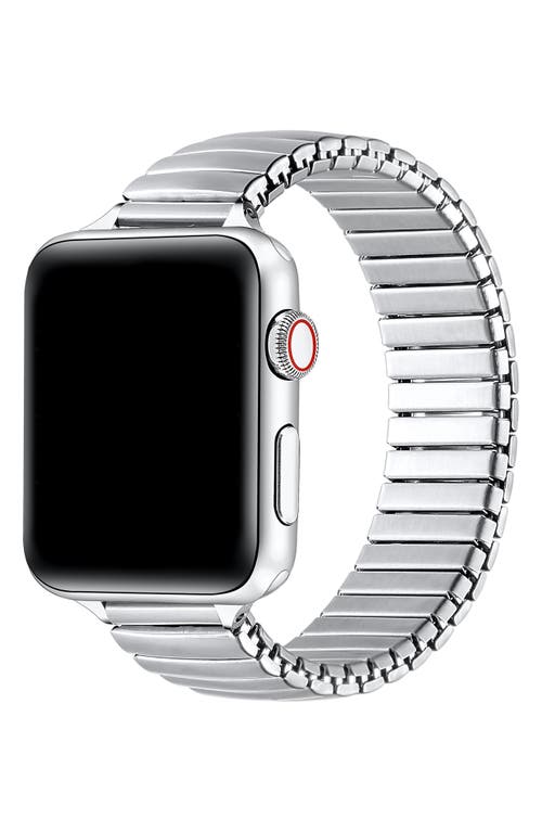 The Posh Tech Slink Elastic Stainless Steel Apple Watch® Watchband In Silver
