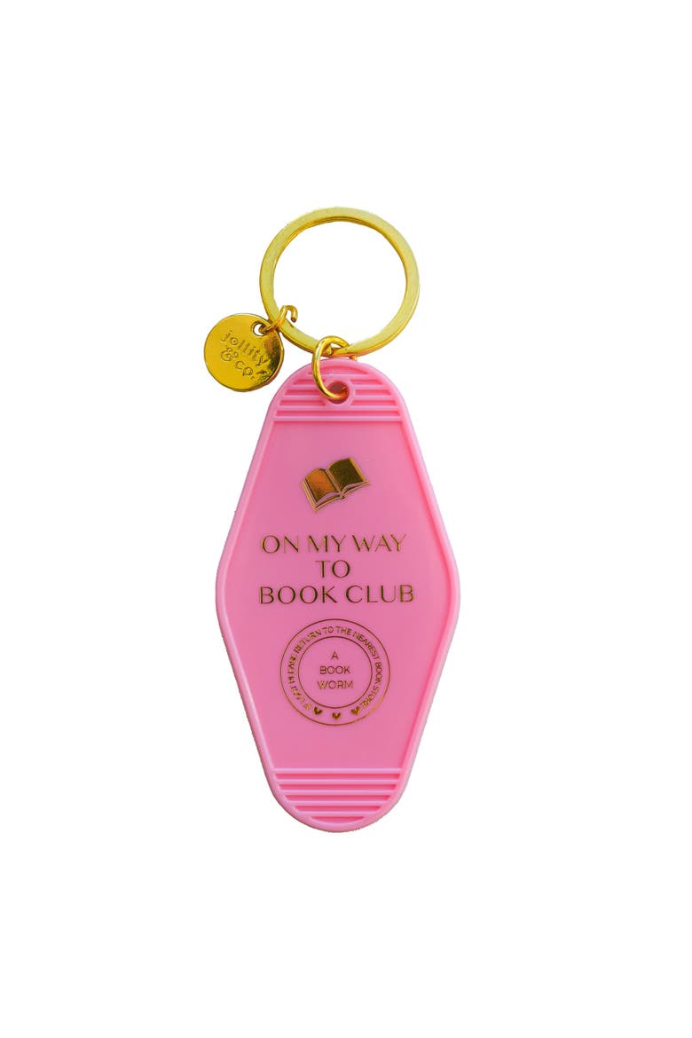 Vintage Motel Keychains, 11 Style Options, Main, color, On My Way to Book Club