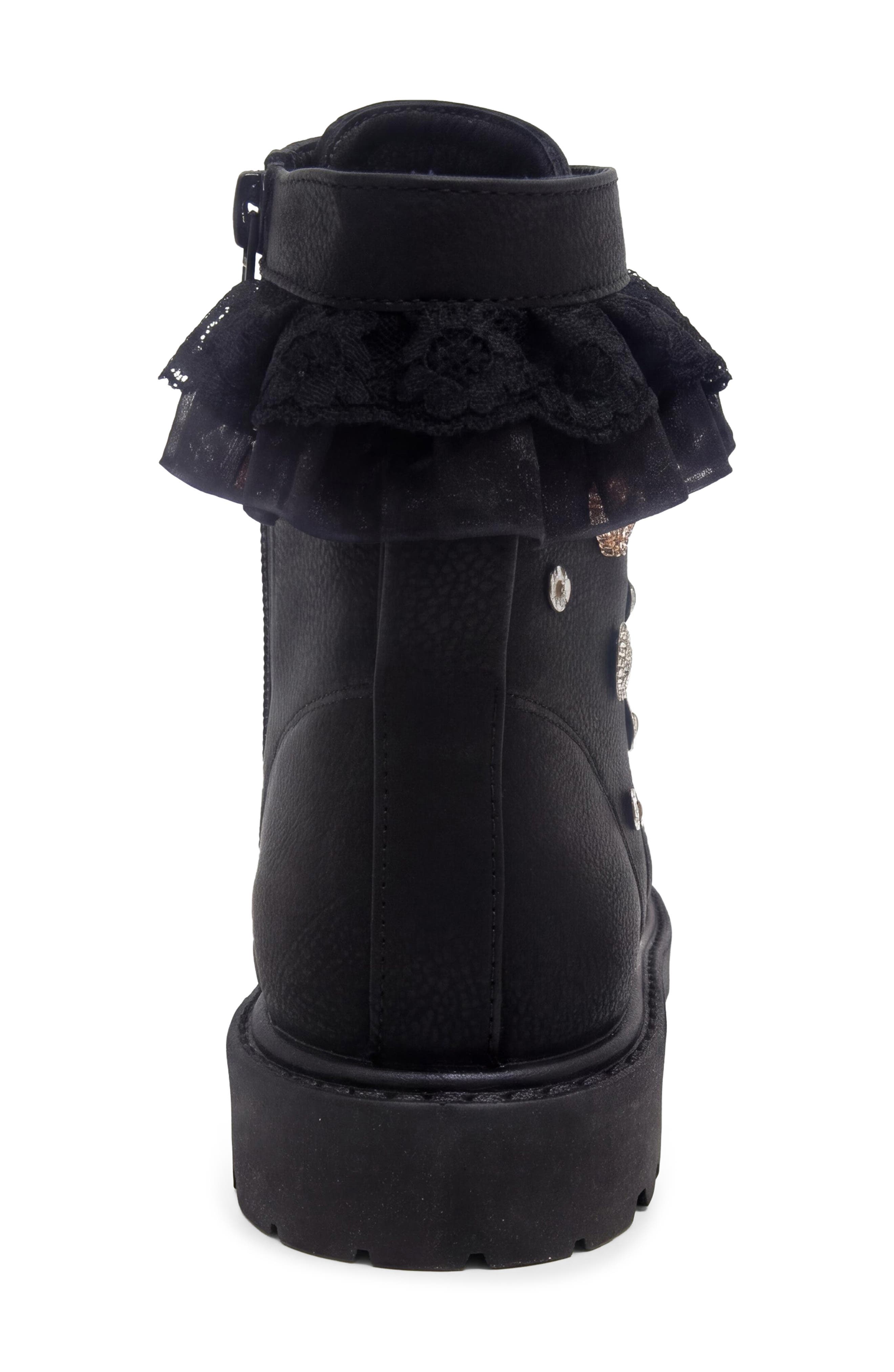 Kids' Sumry Faux Leather Boot, Alternate, color, BLACK