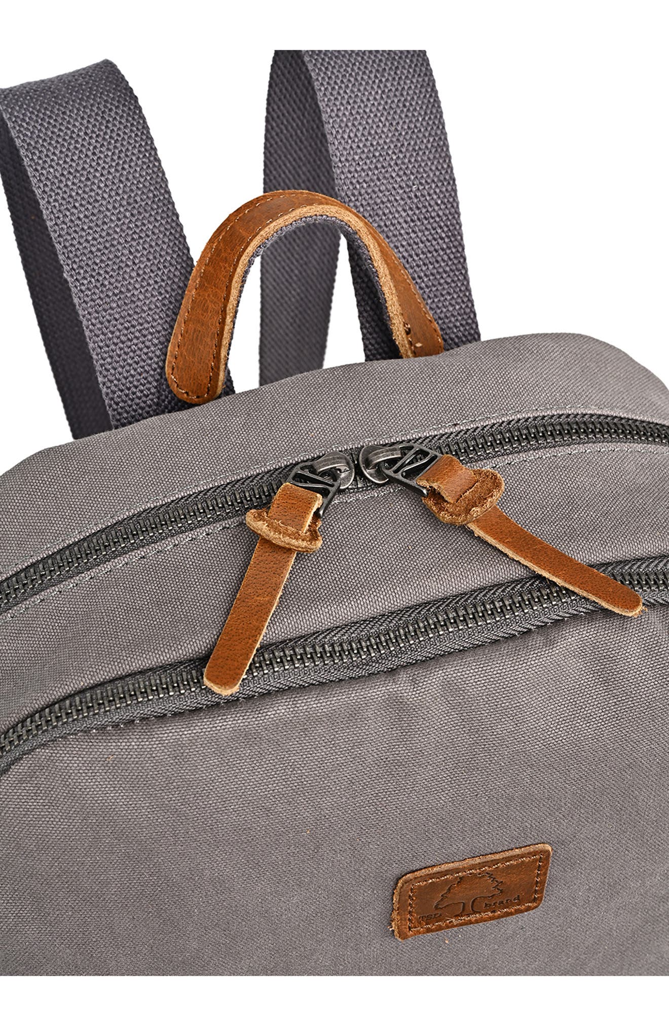 Magnolia Hill Canvas Backpack, Alternate, color, GREY