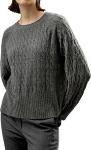 Lilysilk Baby Cashmere Cable-knit Sweater