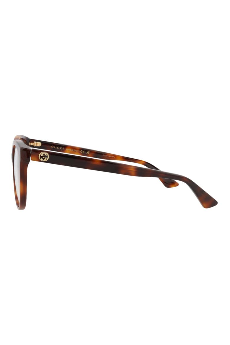 53mm Oval Optical Glasses, Alternate, color, HAVANA HAVANA TRANSPARENT