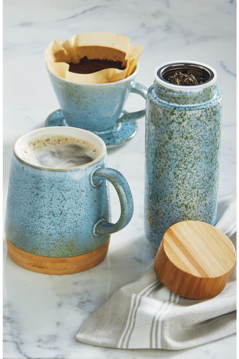Barista Pour Over Coffee Dripper, Alternate, color, OCEAN BLUE