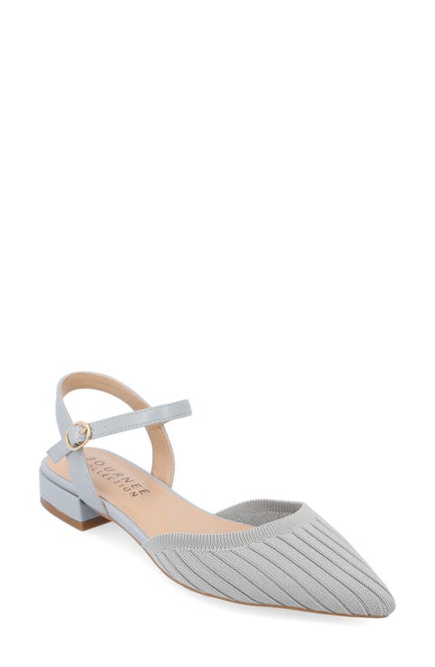 Ansley Ankle Strap Flat (Women)