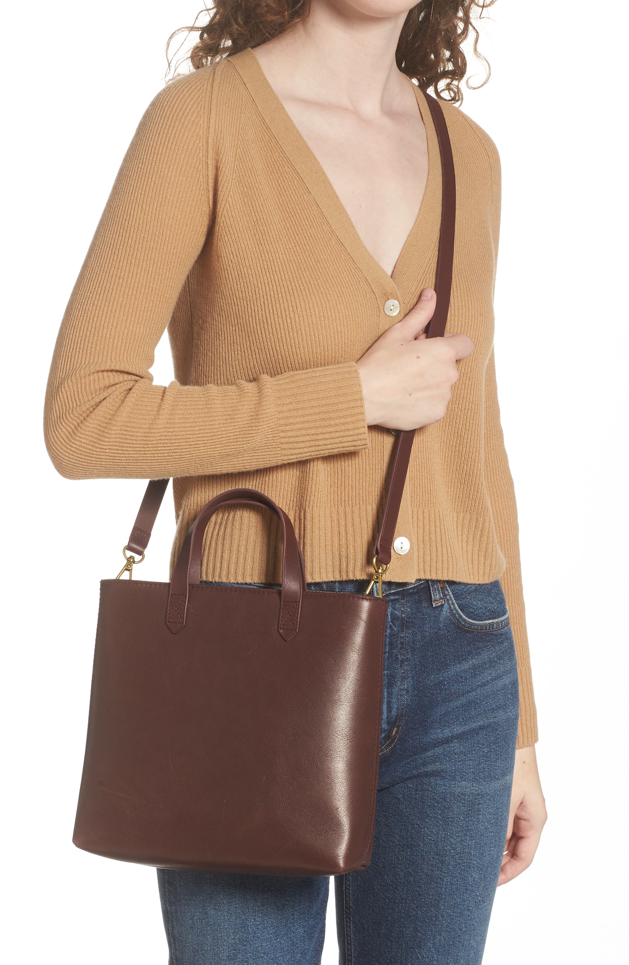 The Small Transport Crossbody Bag, Alternate, color, DARK CABERNET