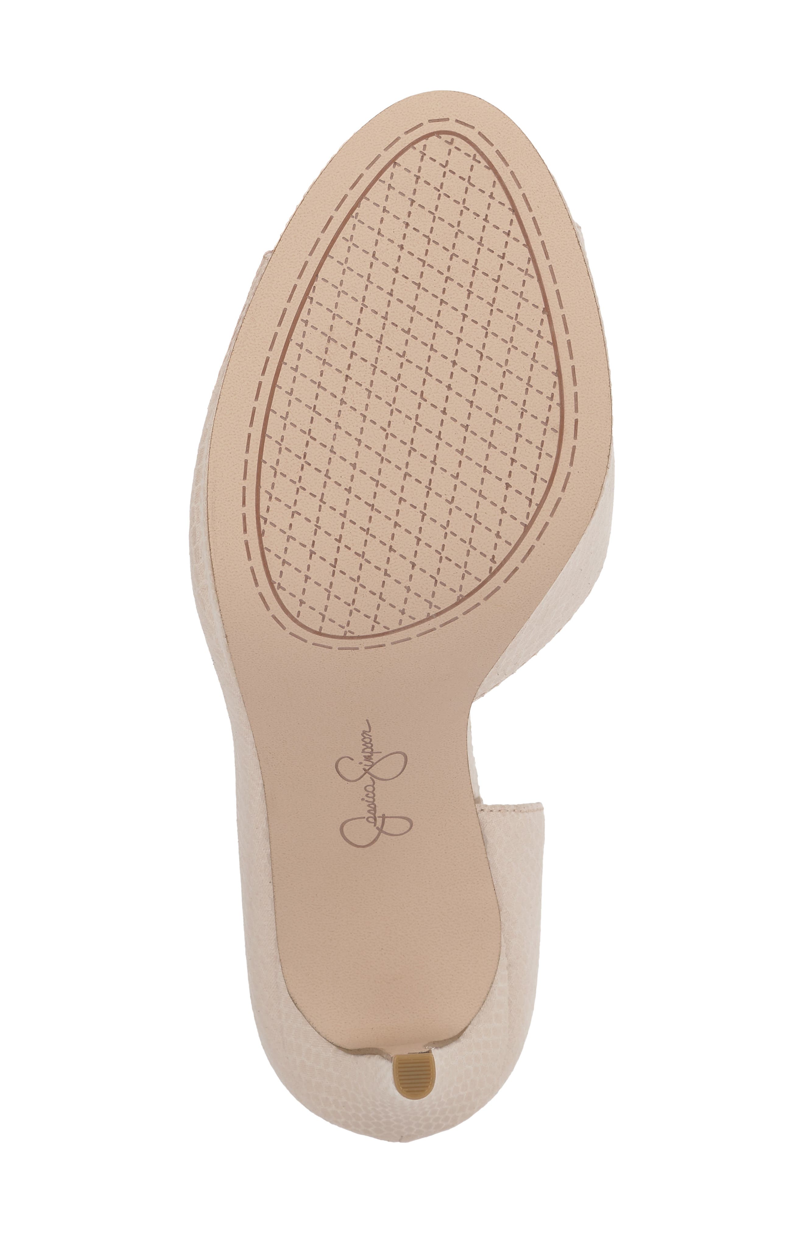 Kimli Half d'Orsay Platform Pump, Alternate, color, CHALK