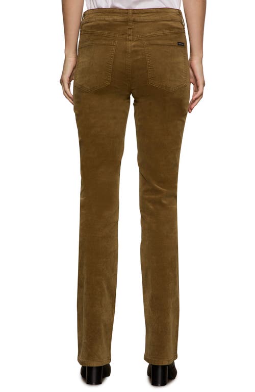 Sanctuary High Waist Bootcut Velveteen Pants In Brown