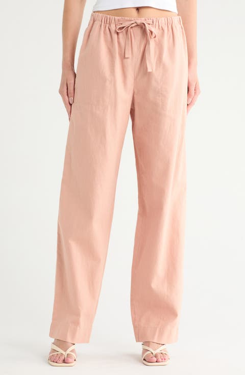 Tie Front Pull-On Pants