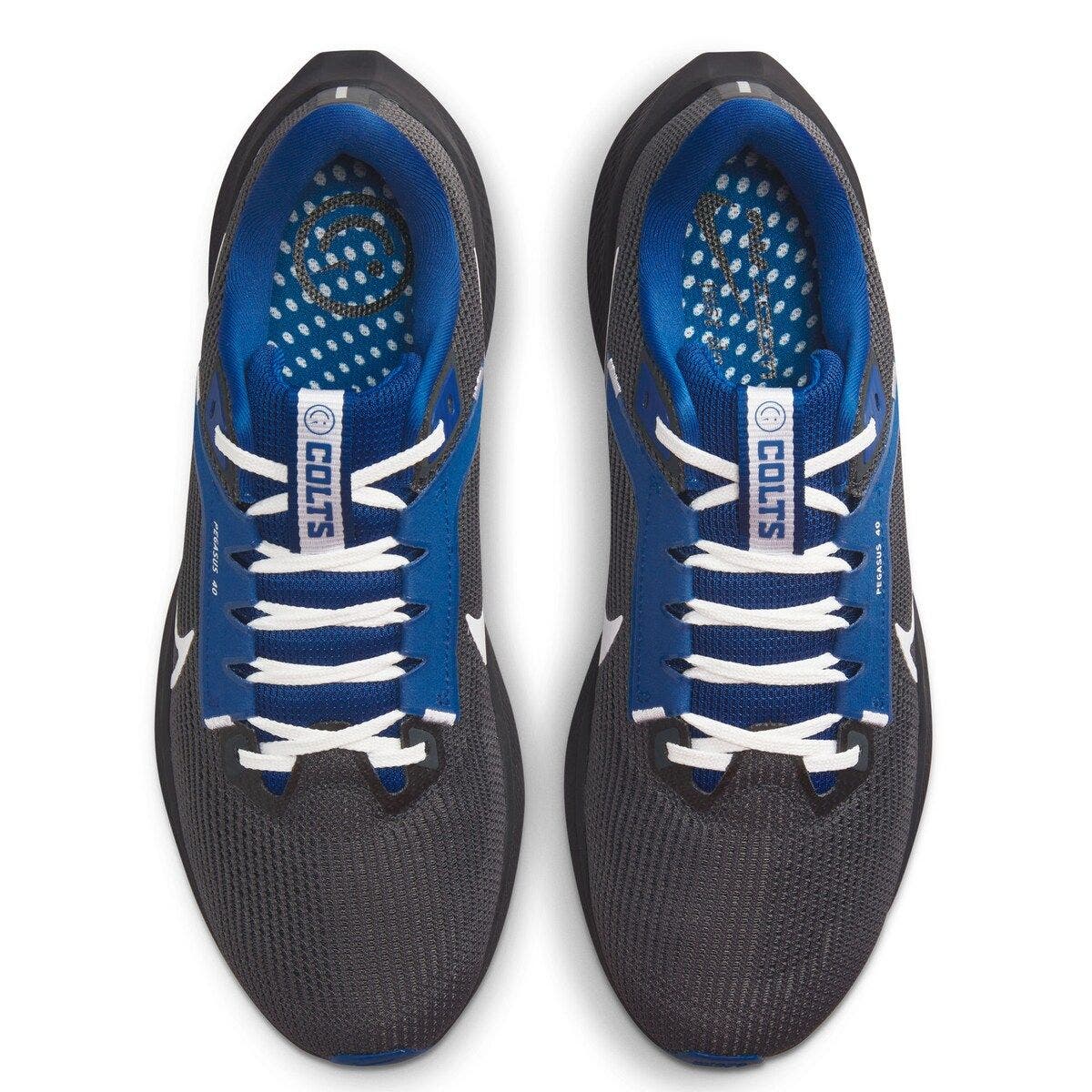 Nike Unisex Nike  Anthracite Indianapolis Colts Zoom Pegasus 40 Running Shoe, Alternate, color, Anthracite