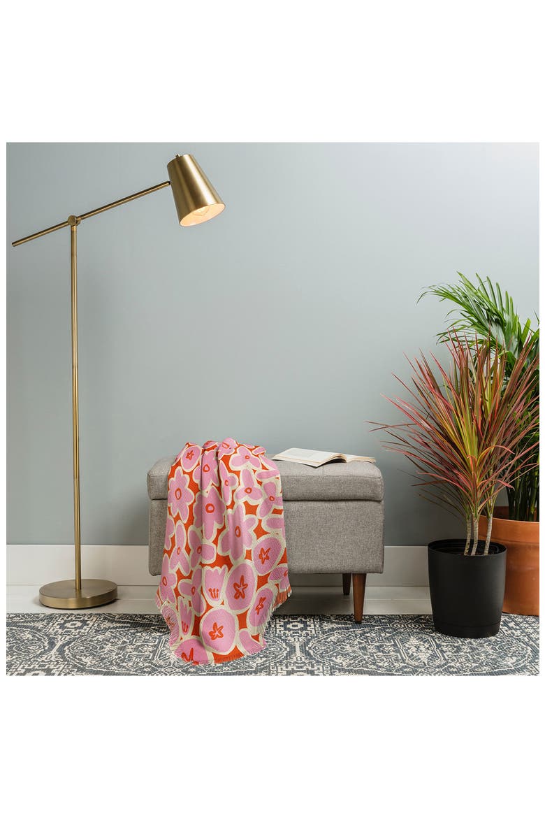 Alisa Galitsyna Vibrant Summer Reverisble Faux Shearling Throw, Alternate, color, MULTI