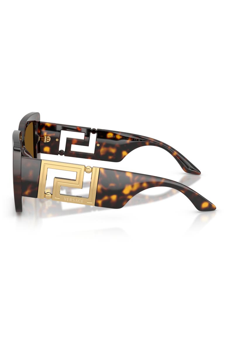 55mm Polarized Square Sunglasses, Alternate, color, HAVANA / BROWN POLAR