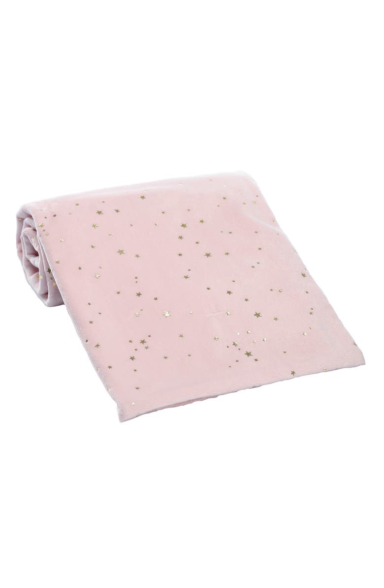 Lambs & Ivy Ballerina Baby Stars 2-Sided Soft Baby Blanket, Alternate, color, Pink