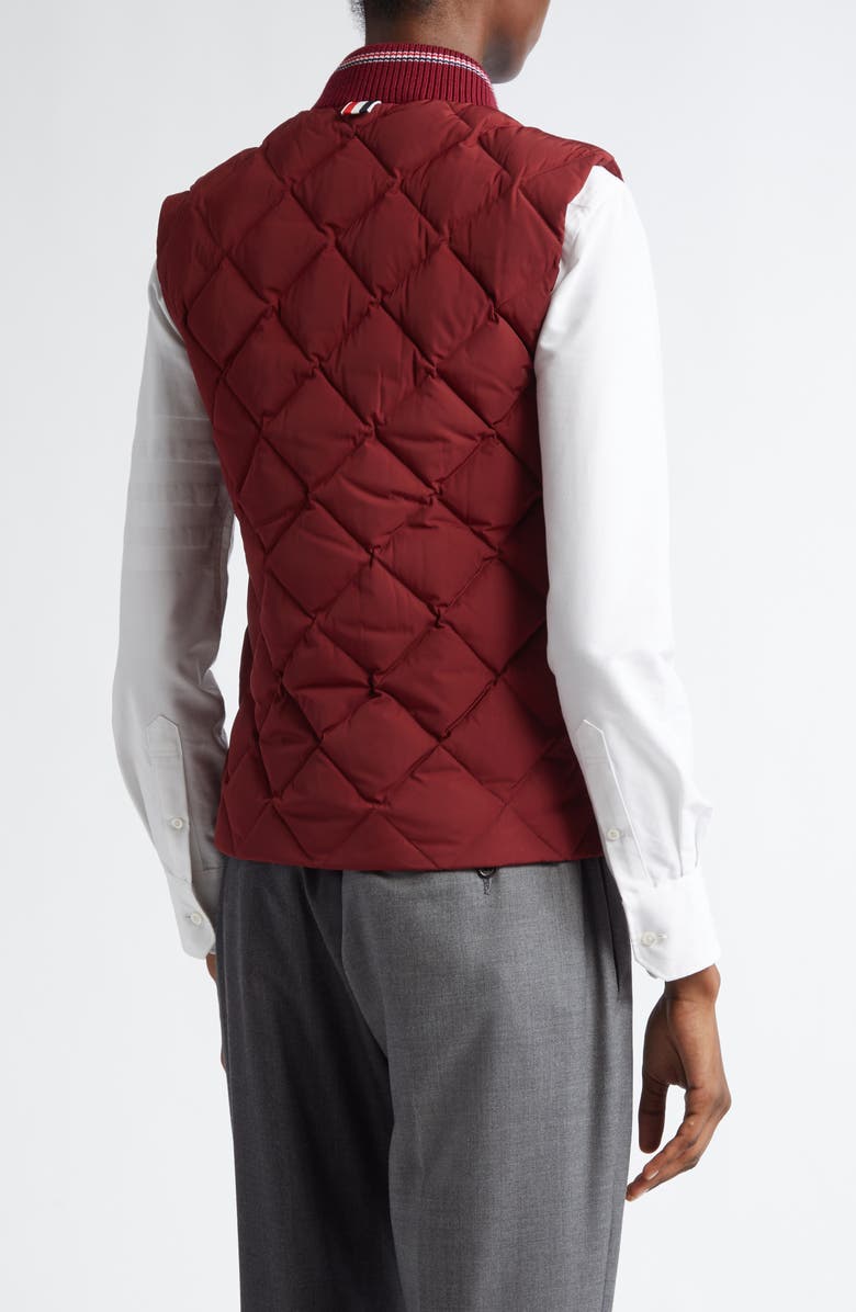 Thom Browne Diamond Quilted Classic Down Vest, Alternate, color, 