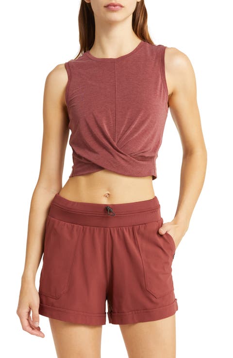 Work For It Twist Crop Tank