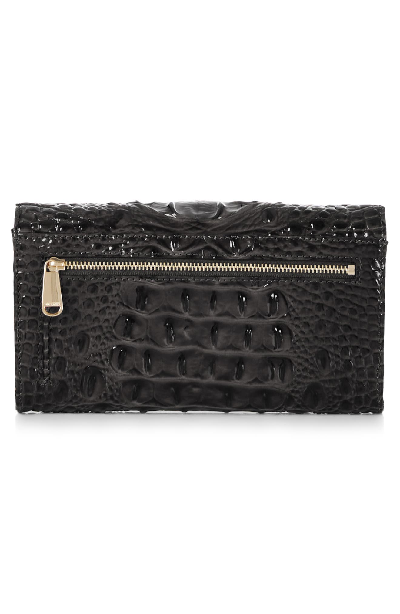 Brahmin Polina Croc Embossed Leather Crossbody Bag, Alternate, color, 