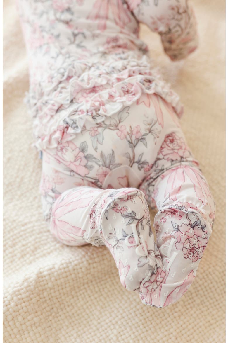 Ruffle Footie, Alternate, color, LIGHT/ PASTEL PINK