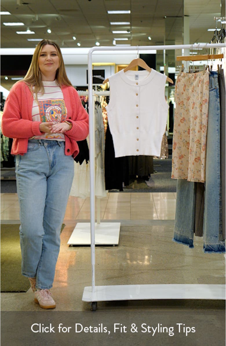 Front Button Knit Sweater Vest, sales video thumbnail