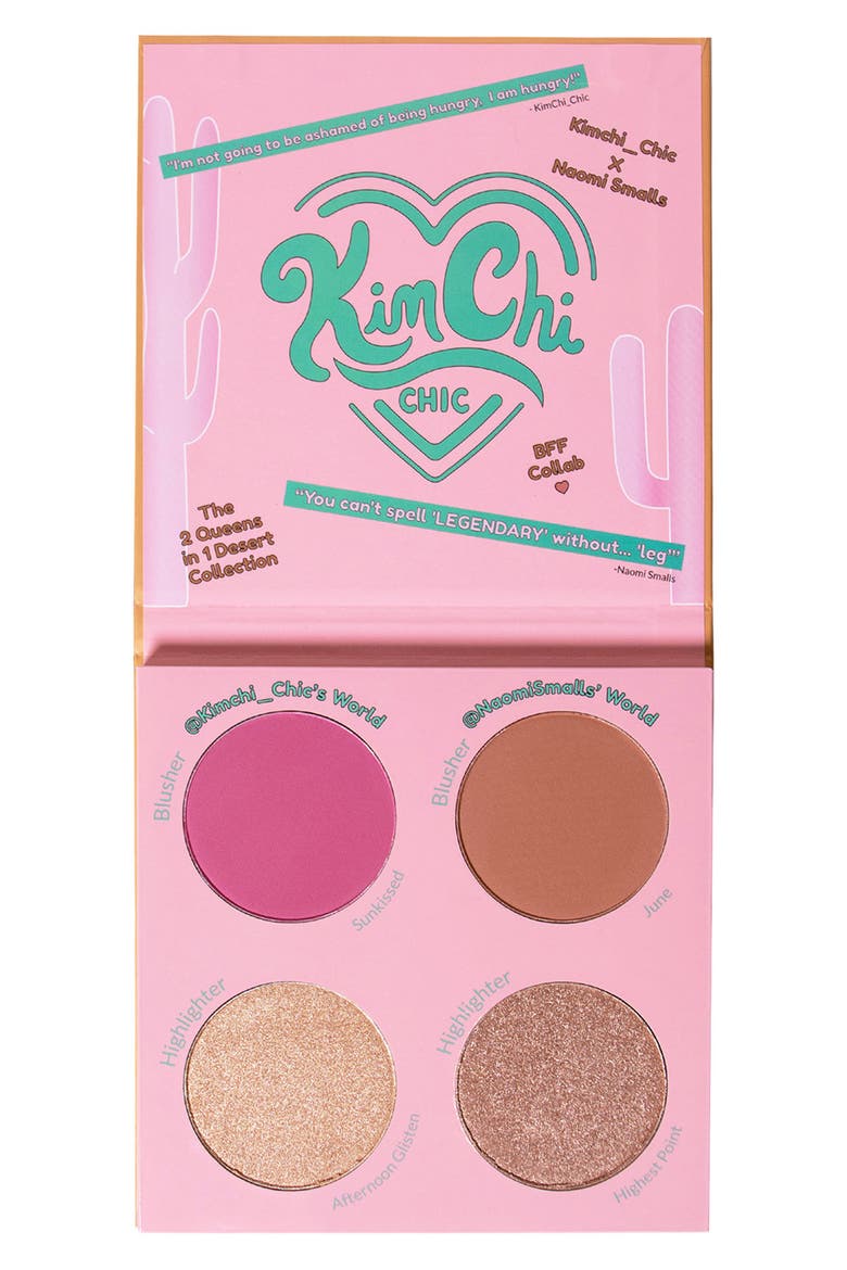 2 Queens in 1 Desert Face Palette, Main, color, SUNKISSED IN JUNE