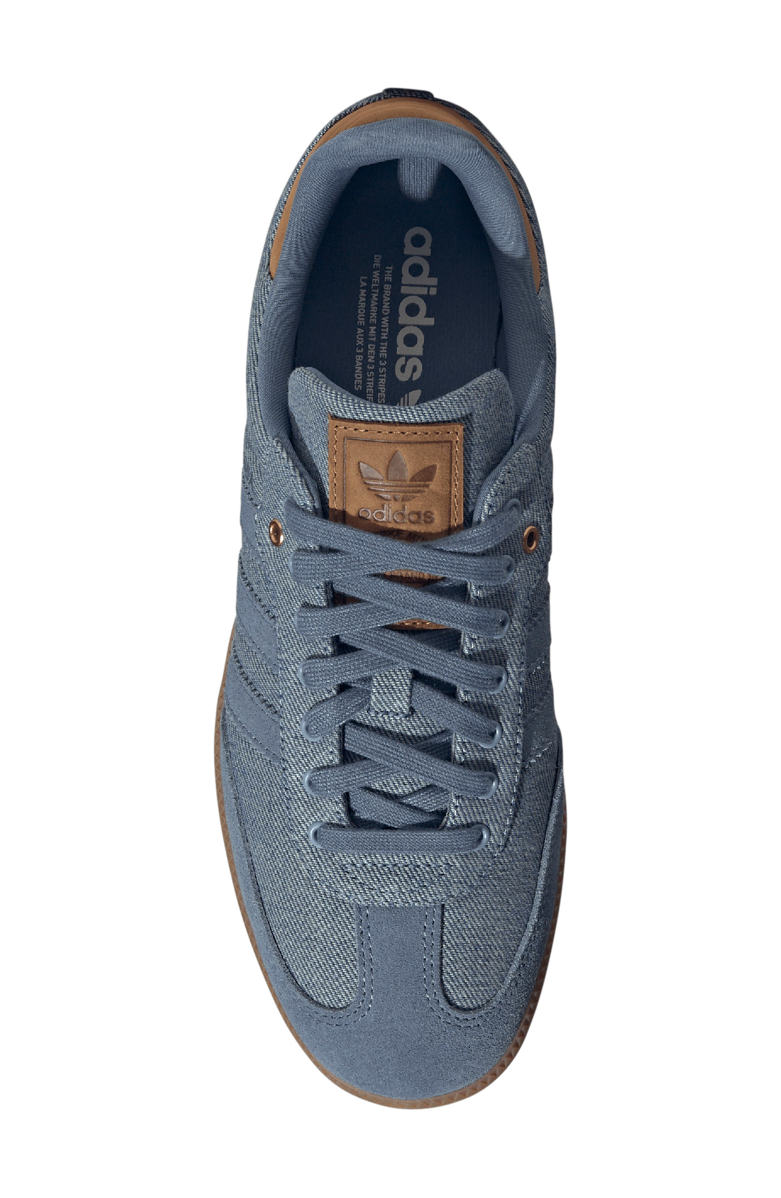 Gender Inclusive Samba OG Sneaker, Alternate, color, DENIM BLUE/ GUM