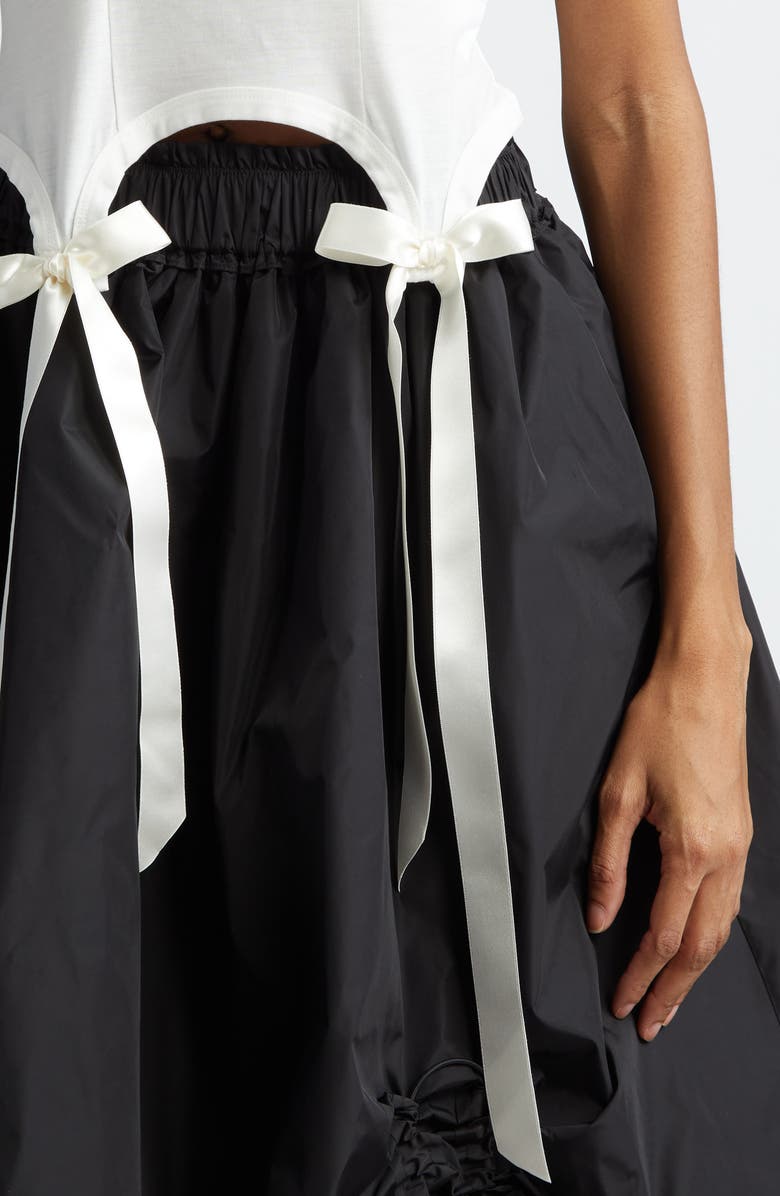 Simone Rocha Easy Bow Tails Cotton Tank, Alternate, color, Ivory