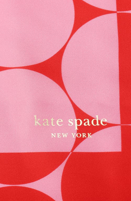 Kate Spade New York Seasonless Dot Silk Bandana In Classic Red Surf Pink