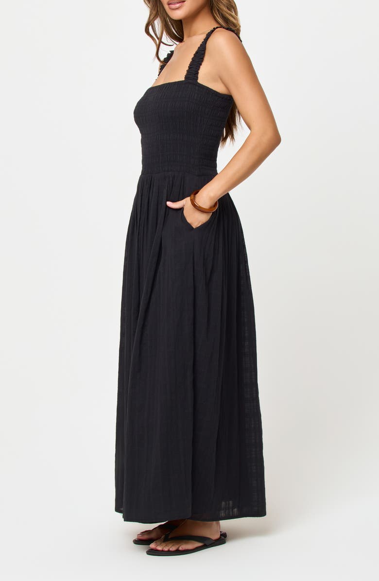 LSPACE Wren Cotton Maxi Cover-Up Dress, Alternate, color,