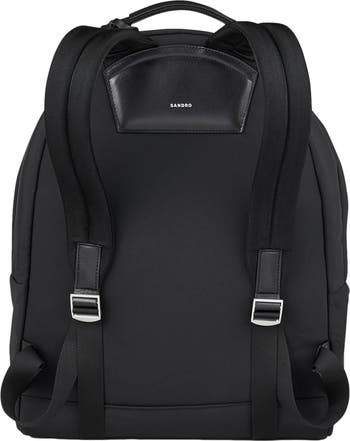 Sandro Canvas Backpack Black