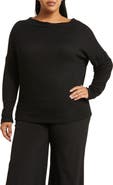 Renee C Brushed Knit Long Sleeve Top