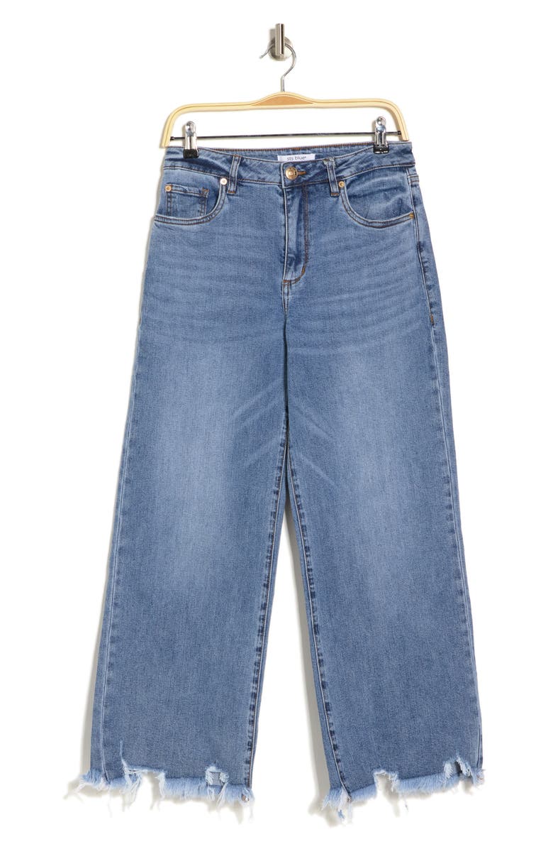 Sabrina High Waist Wide Leg Raw Hem Jeans