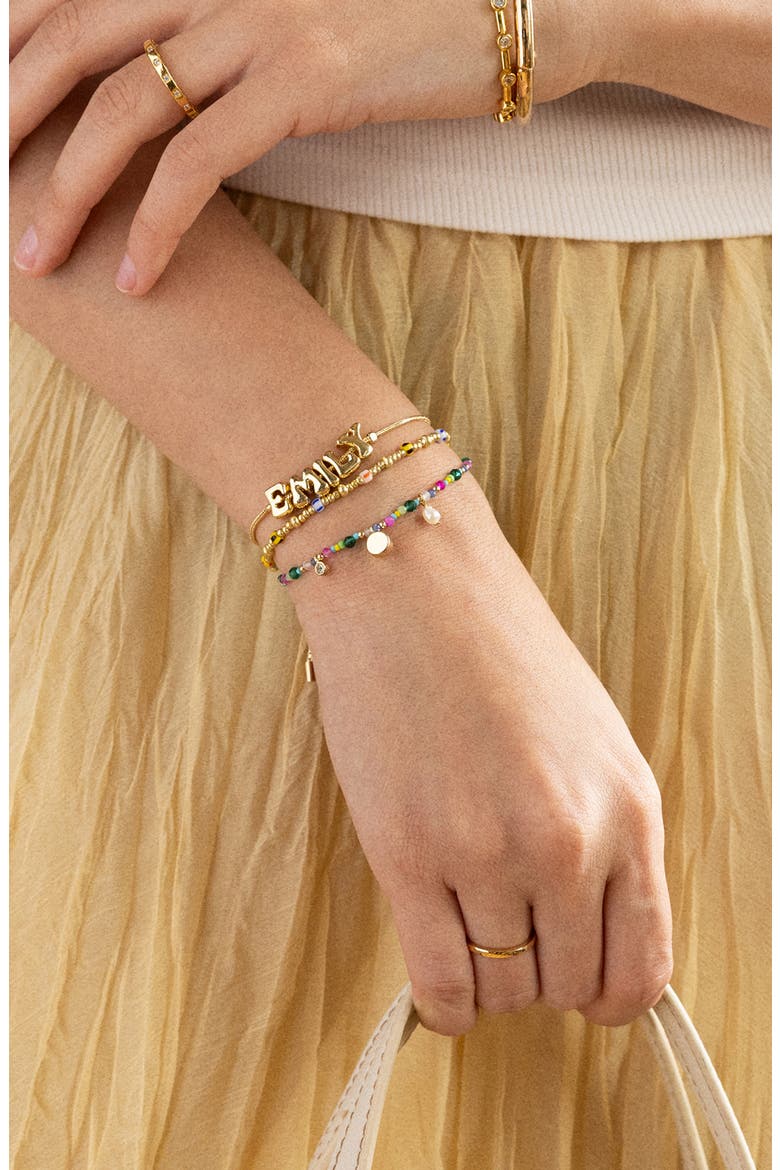 Rowan Semiprecious Custom Layered Bracelet, Alternate, color, GOLD MULTI