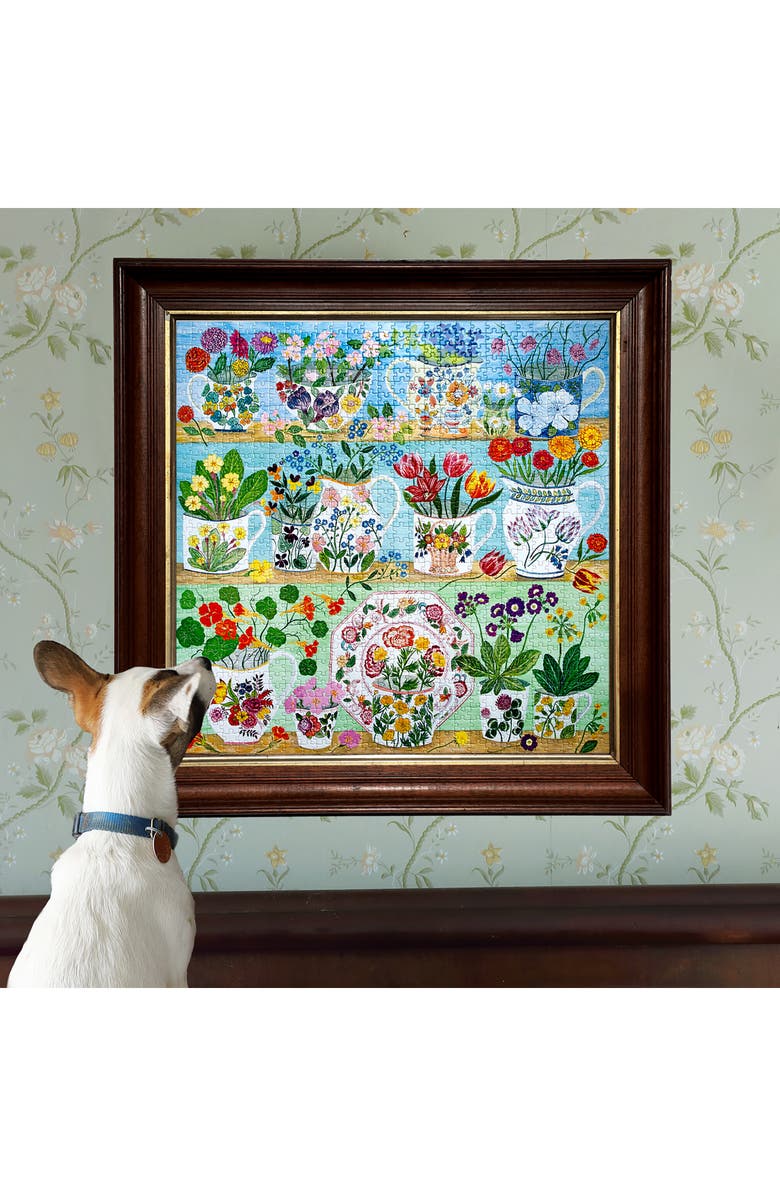 eeBoo Floral Cupboard 1000-Piece Jigsaw Puzzle, Alternate, color, Multi