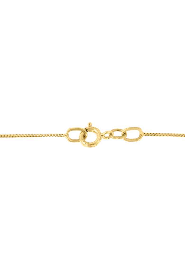 10K Yellow Gold .03 Cttw Diamond-Accented Diamond Swirl Open Heart Pendant Necklace, Alternate, color, Yellow
