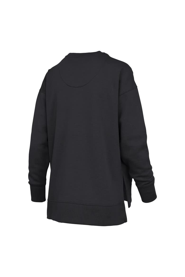 Women's Pressbox Black Army Black Knights Bonanza Chenille Harper Script Sweatshirt, Alternate, color, Black