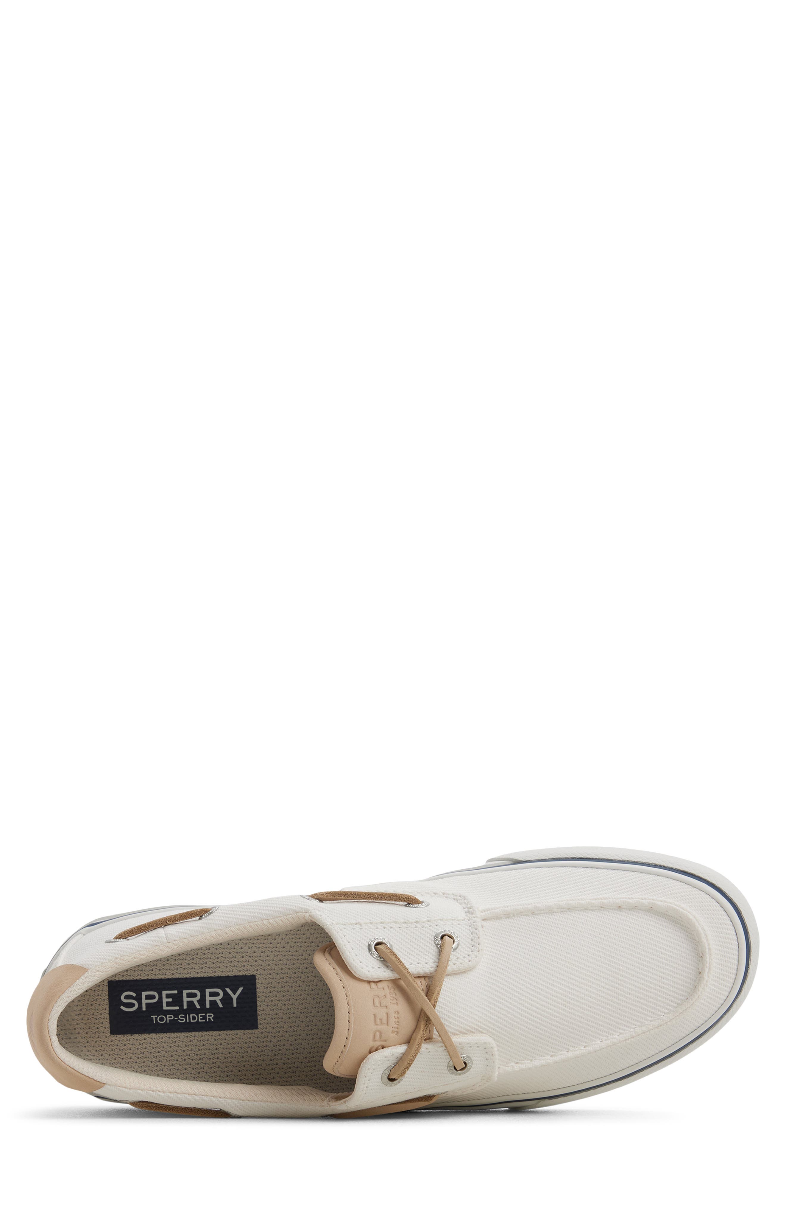 Helm 2-Eye Boat Shoe, Alternate, color, WHITE