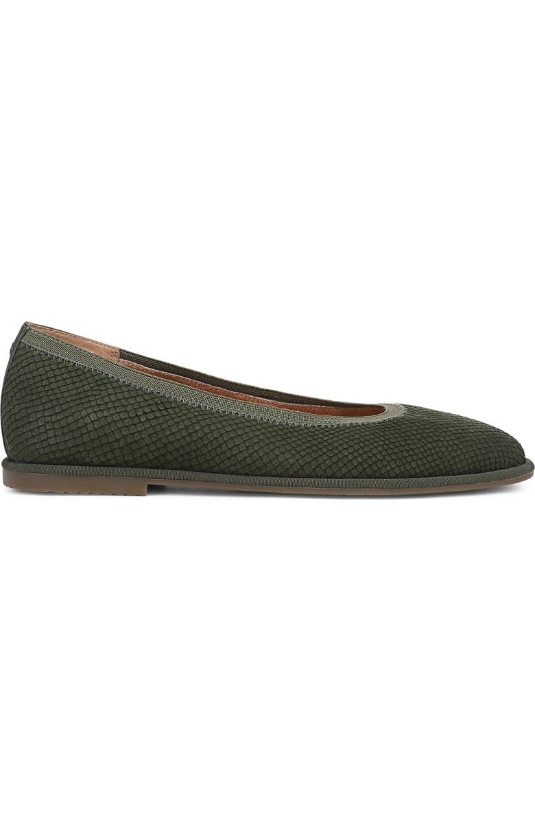 Vionic Caroll 2.0 Flat, Alternate, color, Olive Moss Leather