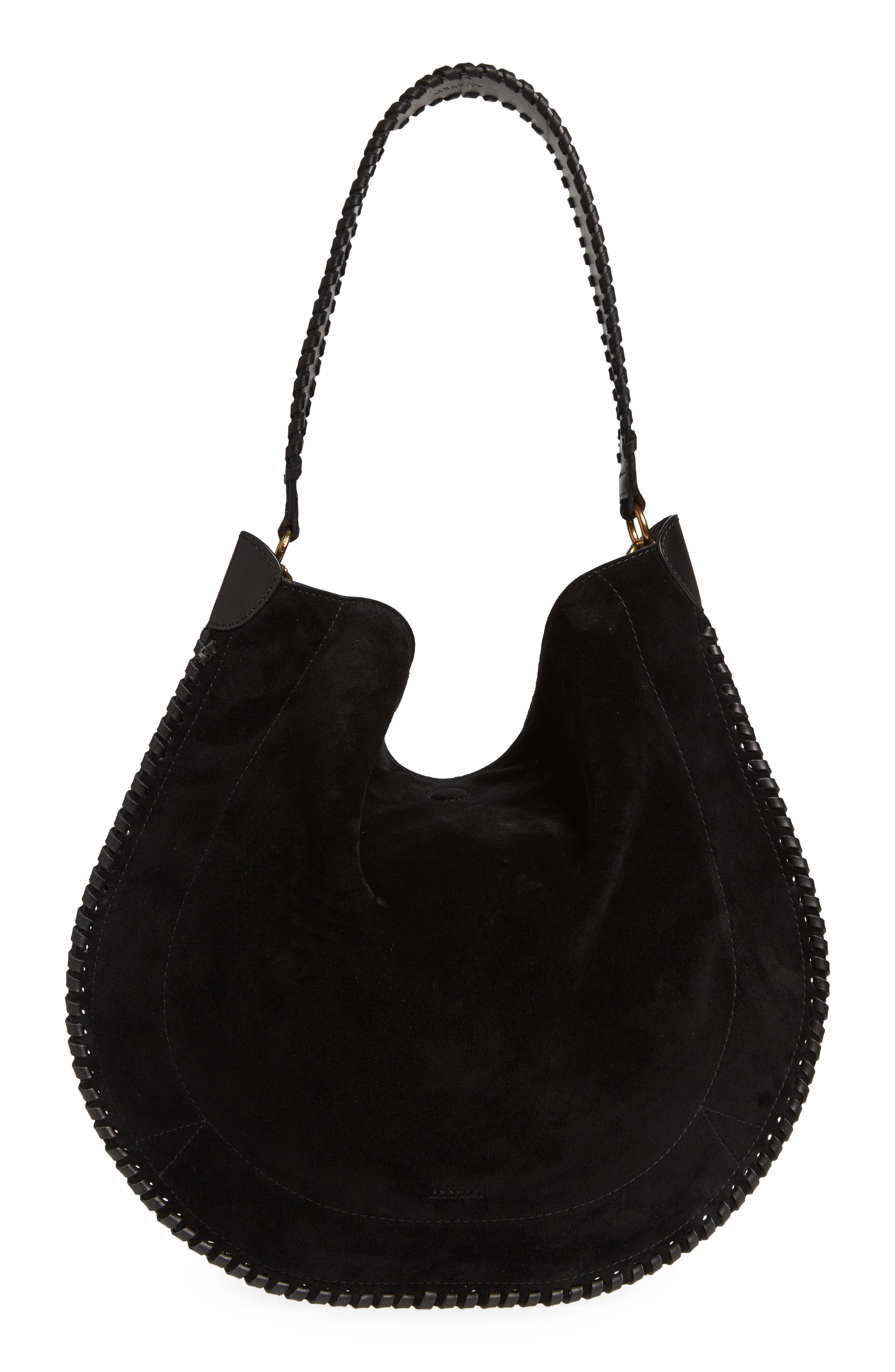 Isabel Marant Large Oskan Suede Hobo Bag, Main, color, 