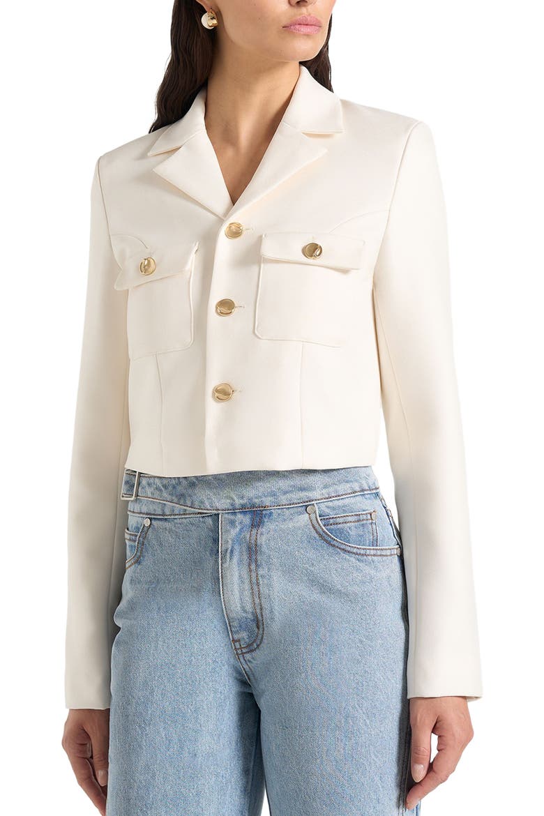 Daphina Tailored Jacket, Main, color, Off White