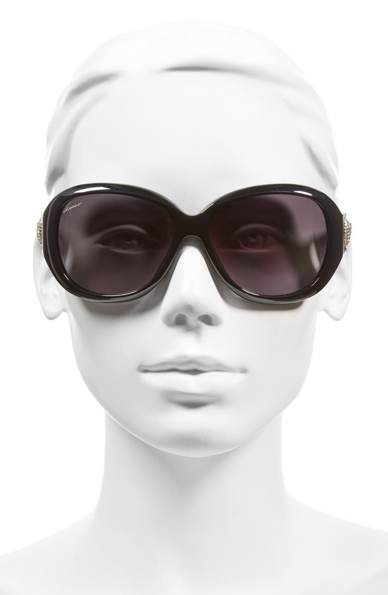 Gucci 59mm Oversized Sunglasses, Alternate, color, 