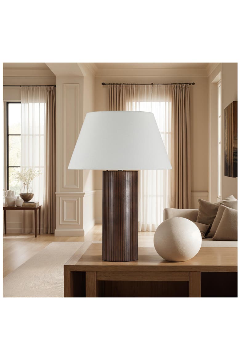 Sanya Wood Table Lamp, Alternate, color, NO COLOR