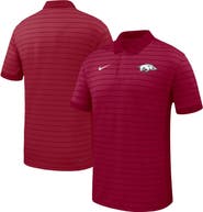 Nike Men's Nike Cardinal Arkansas Razorbacks 2025 Early Season Coaches Sideline Victory Stripe Performance Polo
