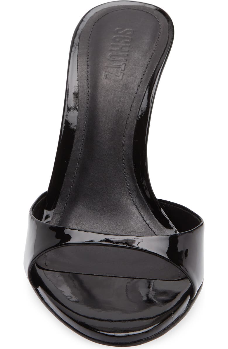 Schutz Allure Slide Sandal, Alternate, color, Black