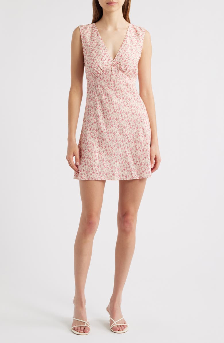 Faithfull the Brand Josephine Minidress, Main, color, Sakura Floral