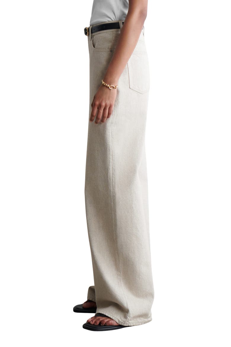 Wide Leg Jeans, Alternate, color, BEIGE DUSTY LIGHT