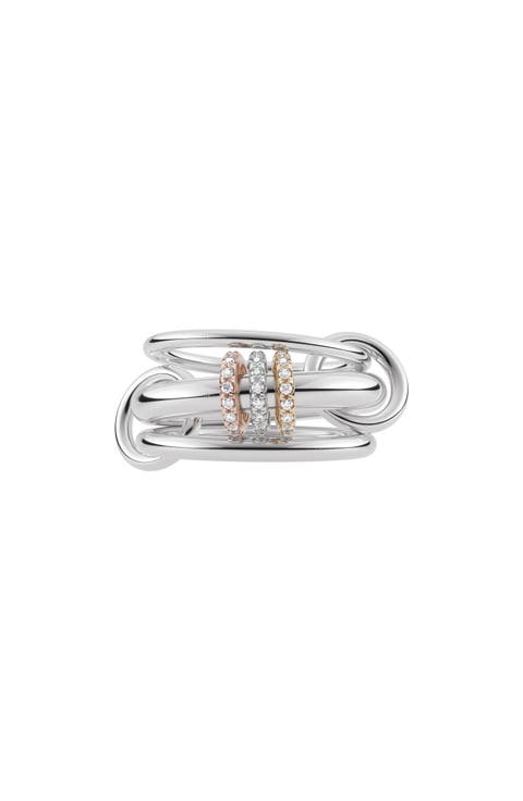 Gemini Pavé Diamond Ring