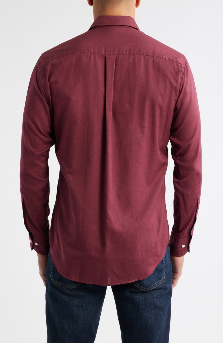 Peter Millar Highlands Soft Twill Button-Up Shirt, Alternate, color, Autumn Foliage