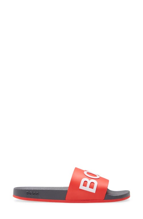 Hugo Boss Logo-print Flatform Slides